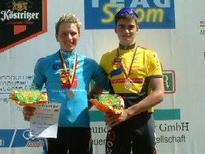 DM-Gold im 2-er Mannschaftsfahren durch Marcel Barth (SSV Gera) und Frank Schulz (Frankfurter RC 90)