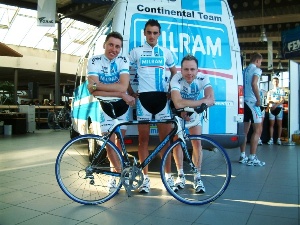 Robert Wagner, Andreas Schillinger und Daniel Strauch im Continental Team MILRAM