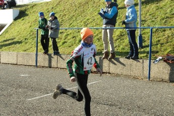 Jannis Peter beim Crosslauf in der u15m auf Platz drei.
