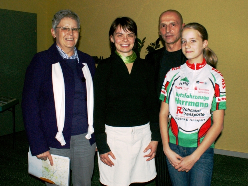 Spendenübergabe der "Tour de BUGA 2009" an den SSV Gera