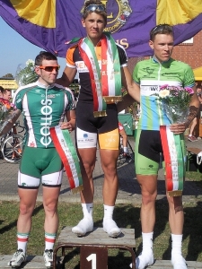 Konrad Fiedler (Jenatec Cycling) siegt in Strausberg.