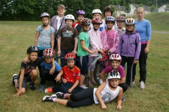 Teilnehmer der Rad-AG aus der Grundschule „Hans Christian Andersen“ in Gera-Debschwitz..