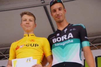 Lucas Küfner wurde als Geraer Nachwuchs-Radsportler des Monats Juni 2018 geehrt. Die Urkunde des Förderkreis Radsport Gera e.V. wurde überreicht vom Radprofi Rüdiger Selig vom Team BORA-hansgrohe.