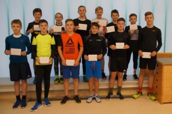 Der Förderkreis Radsport Gera unterstützt die Teilnehmer aus den Altersklassen U15 bis U19 an den beiden Winterbahnwochenenden in Frankfurt/Oder.