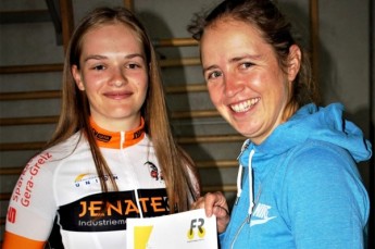 Lara Röhricht wurde als Geraer Nachwuchs-Radsportlerin des Monats Juli 2021 geehrt.