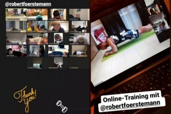 Online-Training mit Robert Förstemann.