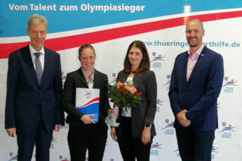 Heike Schramm erhält Trainerpreis der Thüringer Sporthilfe.