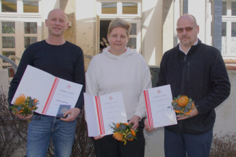 Olaf Lehmann, Stephanie Wolter-Müller und Peter Krasemann wurden für ihr ehrenamtliches Engagement geehrt.