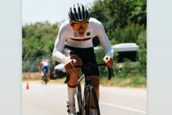 Felix Jerzyna beim EYOF 2025 in Skopje. 