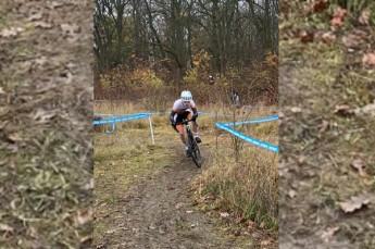 Jim Schüßler fährt im Rennen der Jugend auf Platz acht.