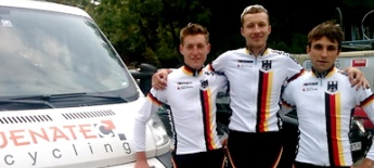 Gleich drei Jenatec-Cycling-Männer fuhren im BDR-Trikot. (df)