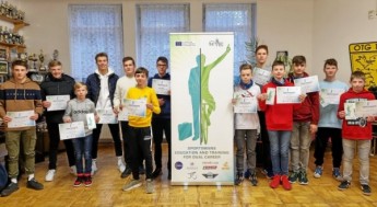 Geschafft: Die Geraer Radsportler nach dem Workshop als Teil des Erasmus+-Projekts.  (Foto:&nbsp;Paula&nbsp;Kerndt)