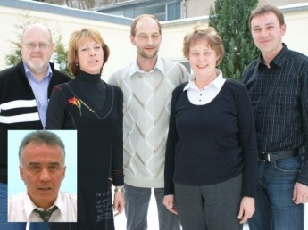 Dem neu gewählten Vorstand des Förderkreis Radsport Gera e.V. gehören an: Gerald Mortag (kleines Bild), Ronald Kreisel, Ines Gollhardt, Jens Wenzel, Ute Holfert und Kay Nestler (v.l.).