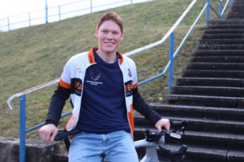 Tim Tänzler liebt den Radsport, ausgebildet wurde er beim SSV Gera.  (Foto: Andras Rabel)